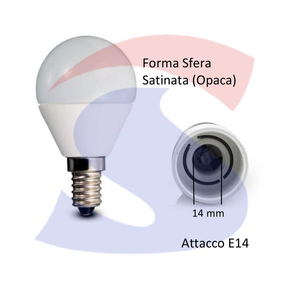 Lampadine LED luce calda, 5W (equivalente a 40W), attacco E14