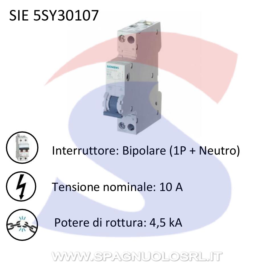 Siemens 5SY3016-7 Interruttore magnetotermico c 16 ampere per quadro  elettrico