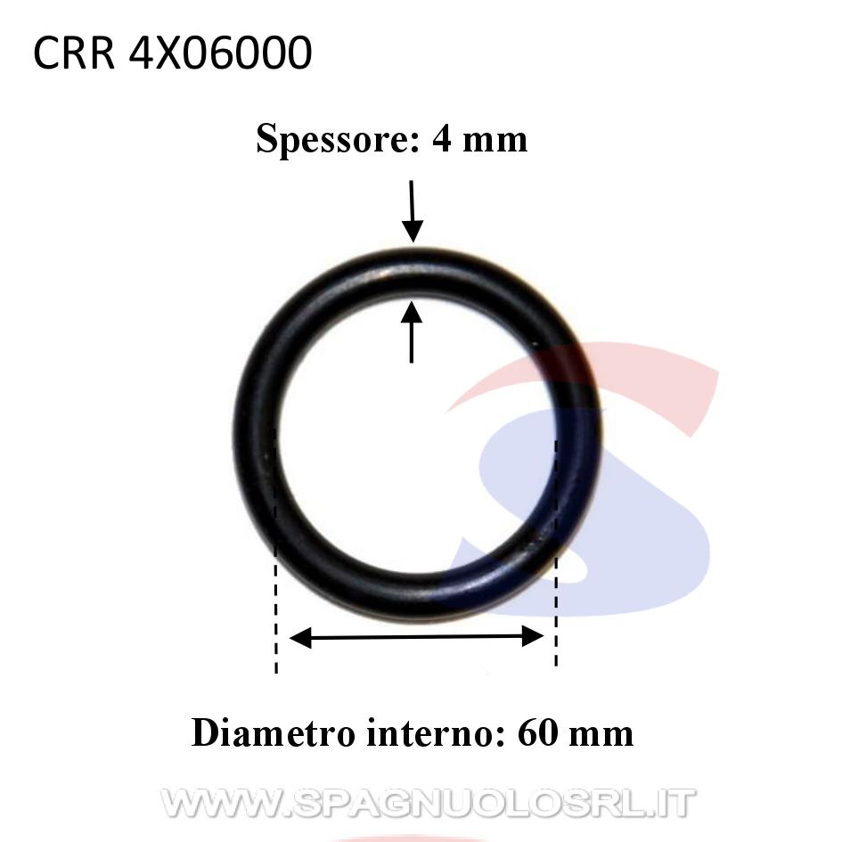 O-ring in gomma nitrilica con Ø 60 mm e spessore 4 mm - CORAR 4X06000 -  Spagnuolo S.R.L.