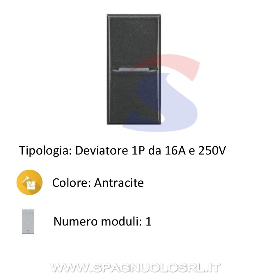 Deviatore serie LIVING LIGHT 16 A, 250 V - BTICINO L4003/0 - Spagnuolo  S.R.L.