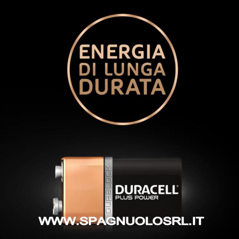 5000394105485, Pile 9V Duracell Duracell Plus Power MN1604 9V